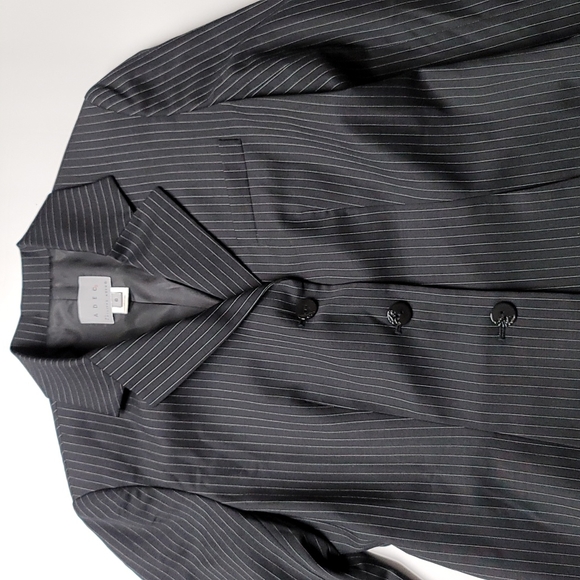 Adec2 Black and White Pinstripe Suit Jacket - Picture 3 of 7